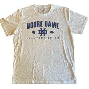 Under Armour Notre Dame Crew Neck short sleeve tshirt white XL loose fit